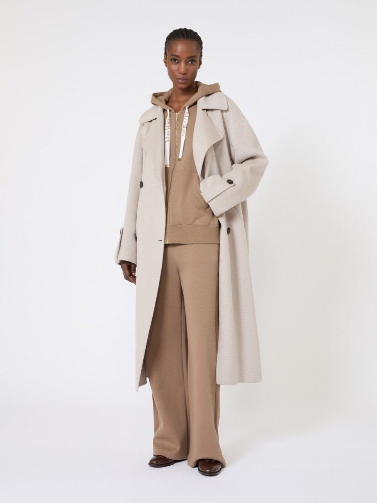 Wide-fit jersey trousers - CAMEL - Max Mara