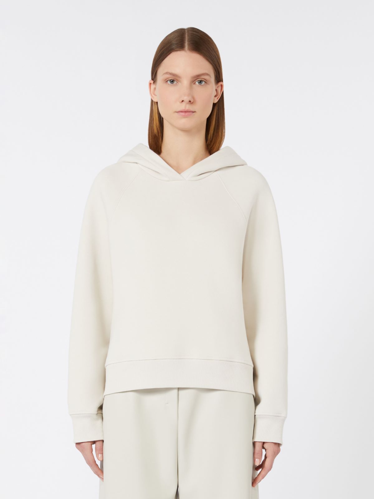 Cotton jersey sweatshirt - SAND - Max Mara - 5