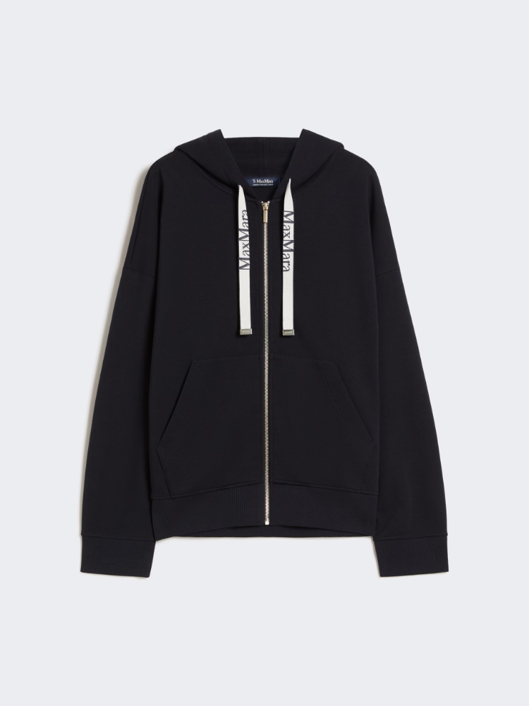 Technical jersey zip-up sweatshirt - ULTRAMARINE - Max Mara