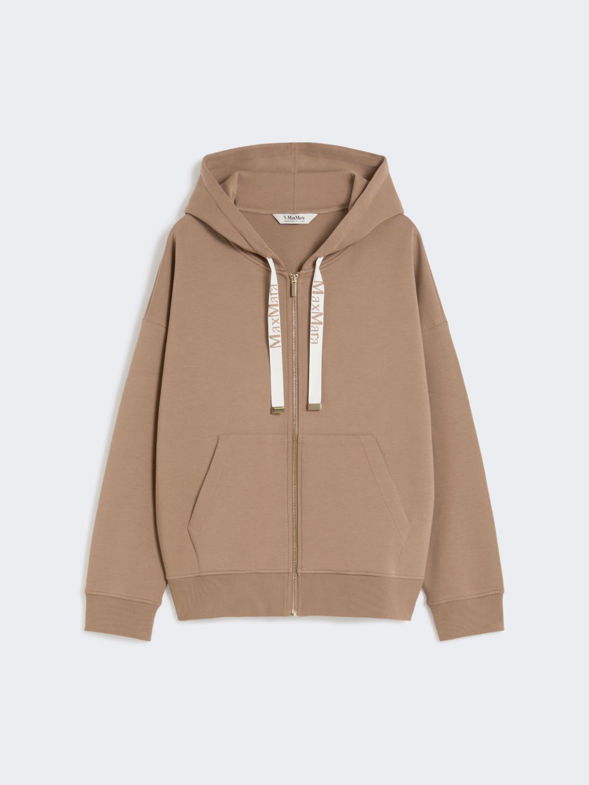 Technical jersey zip-up sweatshirt - CAMEL - Max Mara - 10