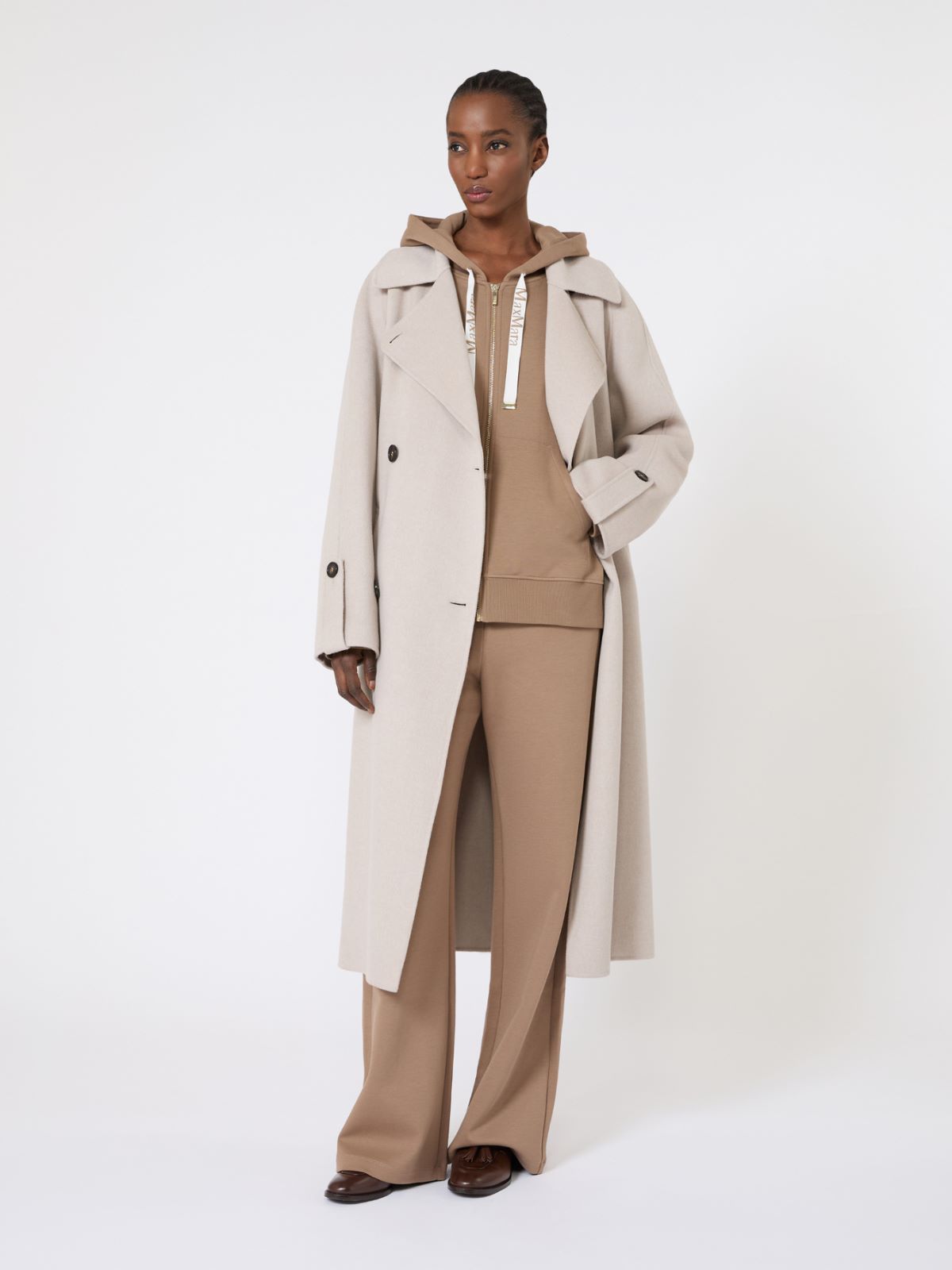 Technical jersey zip-up sweatshirt - CAMEL - Max Mara - 6