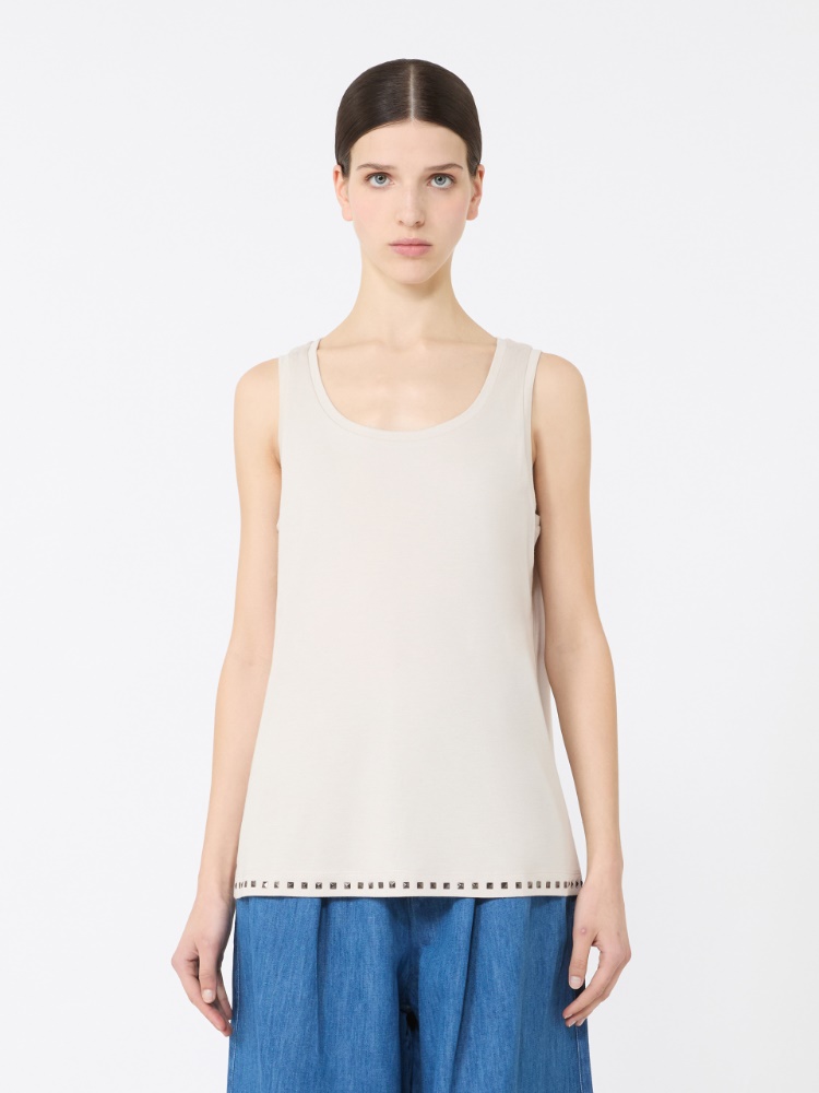 푸레토 코튼 탑 - BEIGE - 2