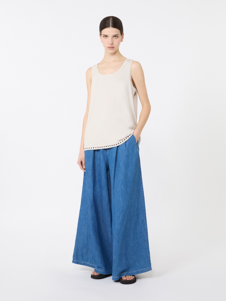 푸레토 코튼 탑 - BEIGE - 1