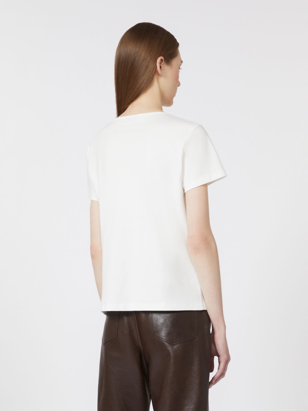 디바 코튼 티셔츠 - WHITE - Max Mara - 5