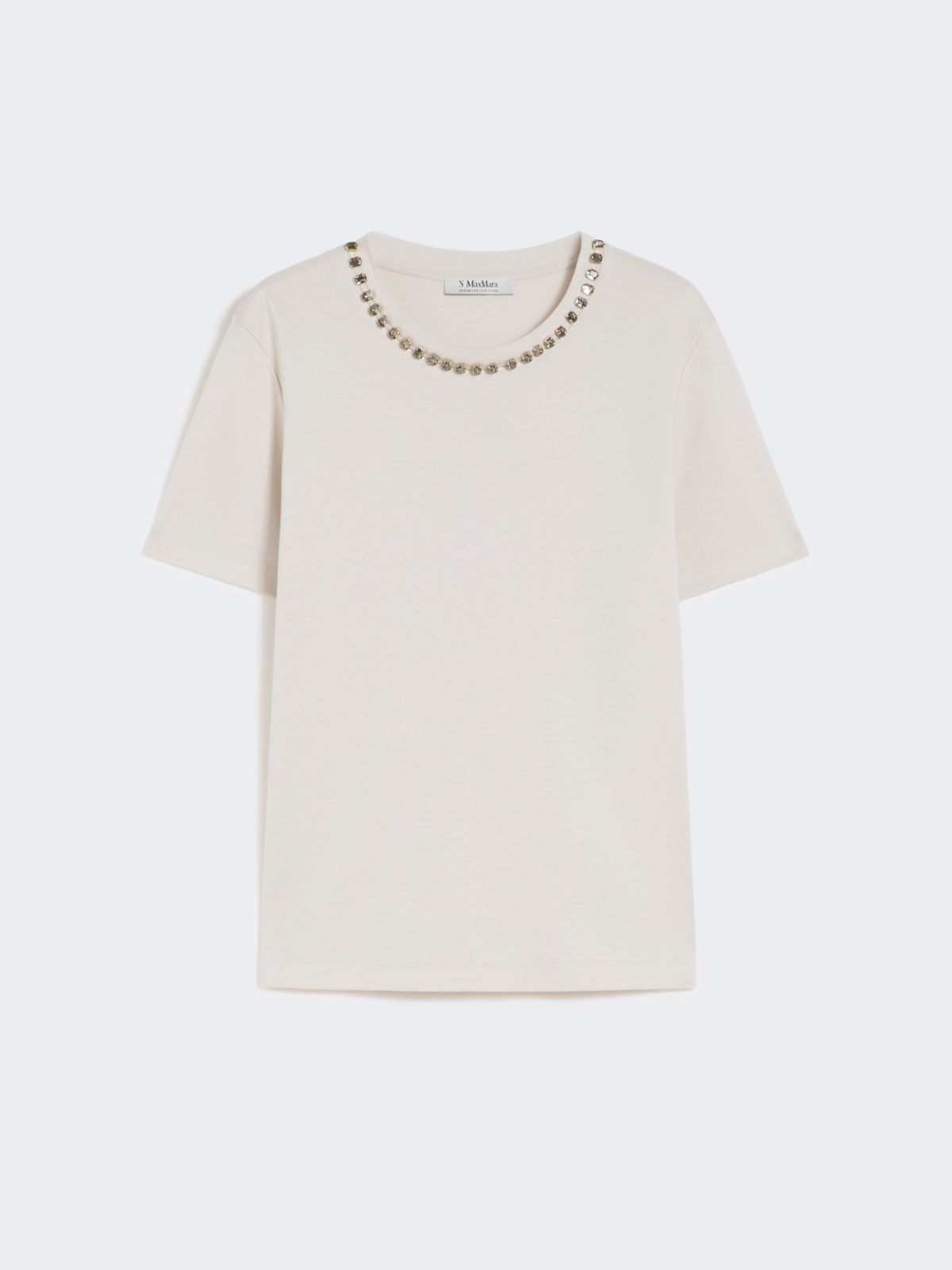 Camiseta de algodón y modal - BEIGE - Max Mara - 5