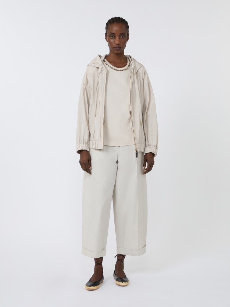 Camiseta de algodón y modal - BEIGE - Max Mara - 1