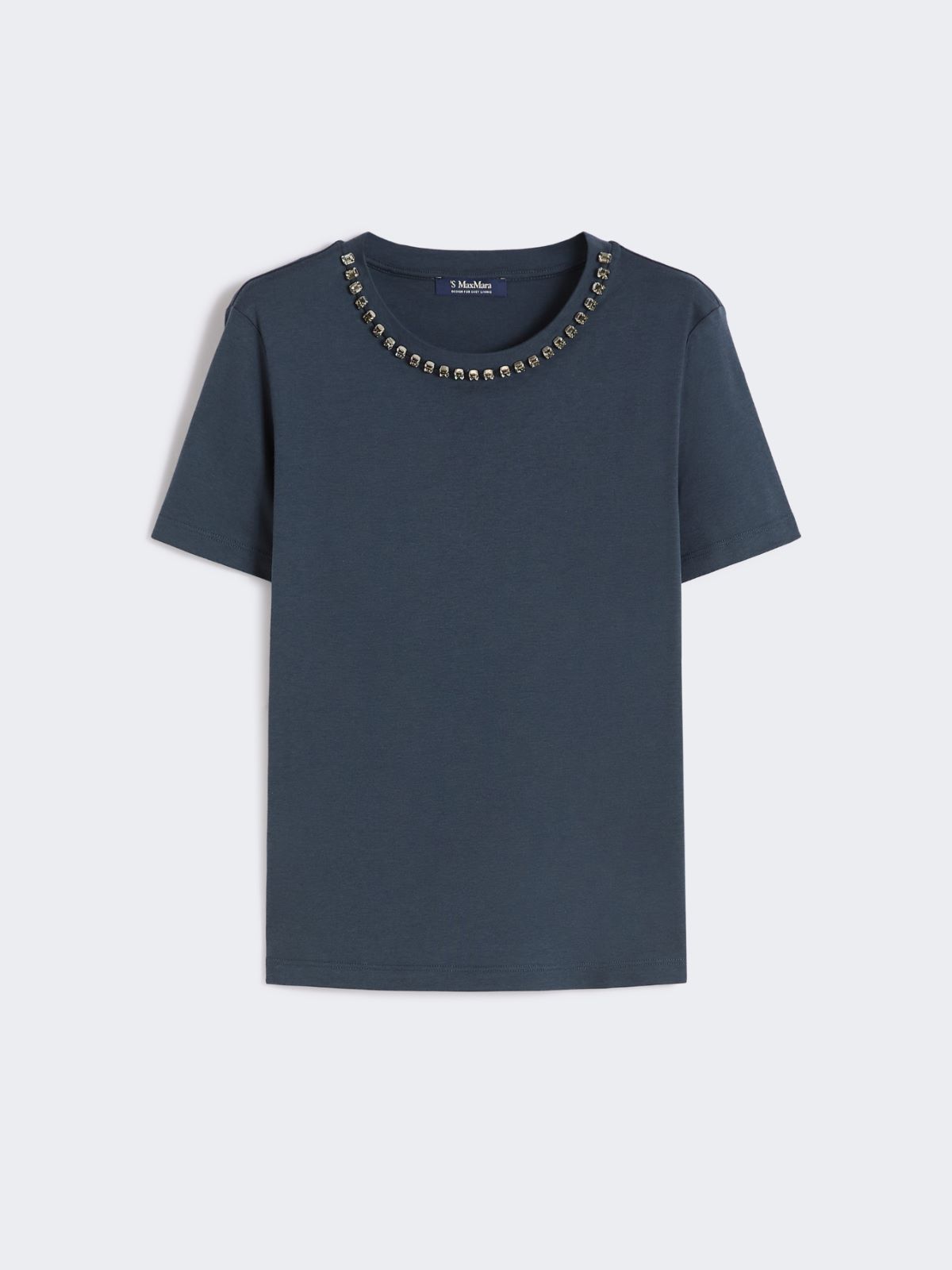 Cotton and modal T-shirt - ULTRAMARINE - Max Mara - 5