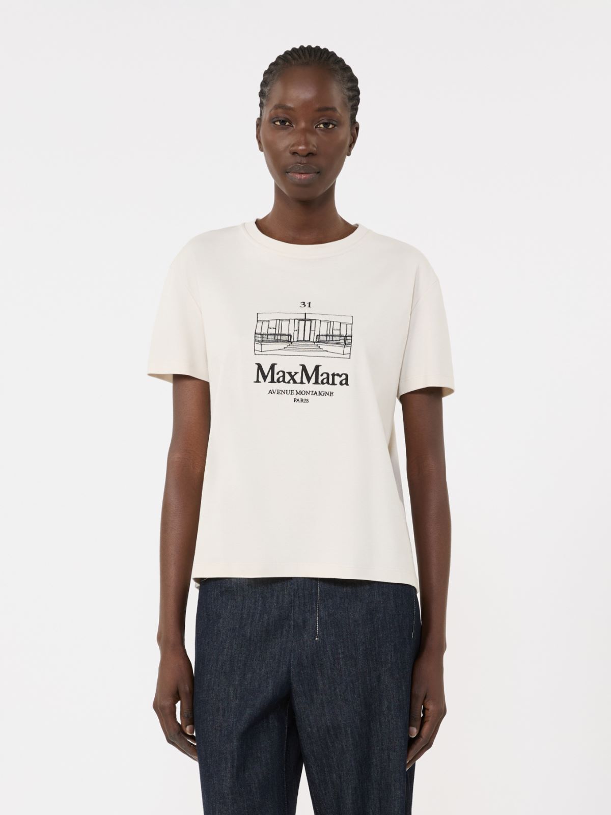 [ベッラ] コットン ジャージー Tシャツ - SAND - Max Mara - 5