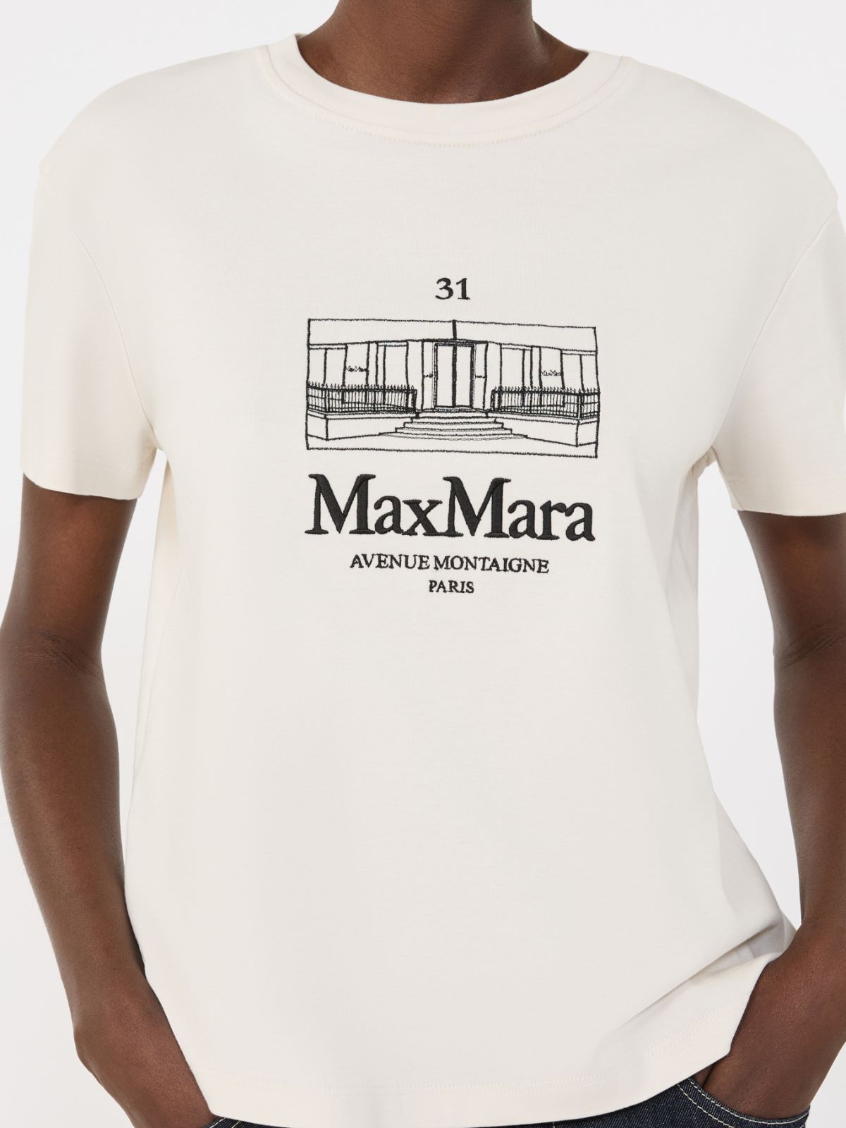 [ベッラ] コットン ジャージー Tシャツ - SAND - Max Mara - 5