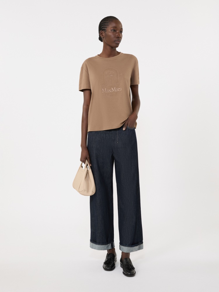 벨라 코튼 티셔츠 - HAZELNUT BROWN - Max Mara