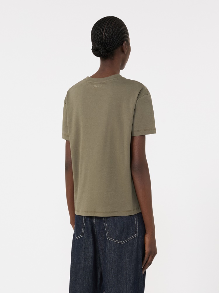 벨라 코튼 티셔츠 - KAKI - Max Mara - 3