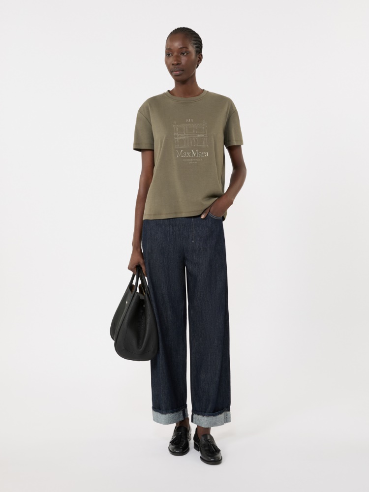 벨라 코튼 티셔츠 + KAKI - Max Mara