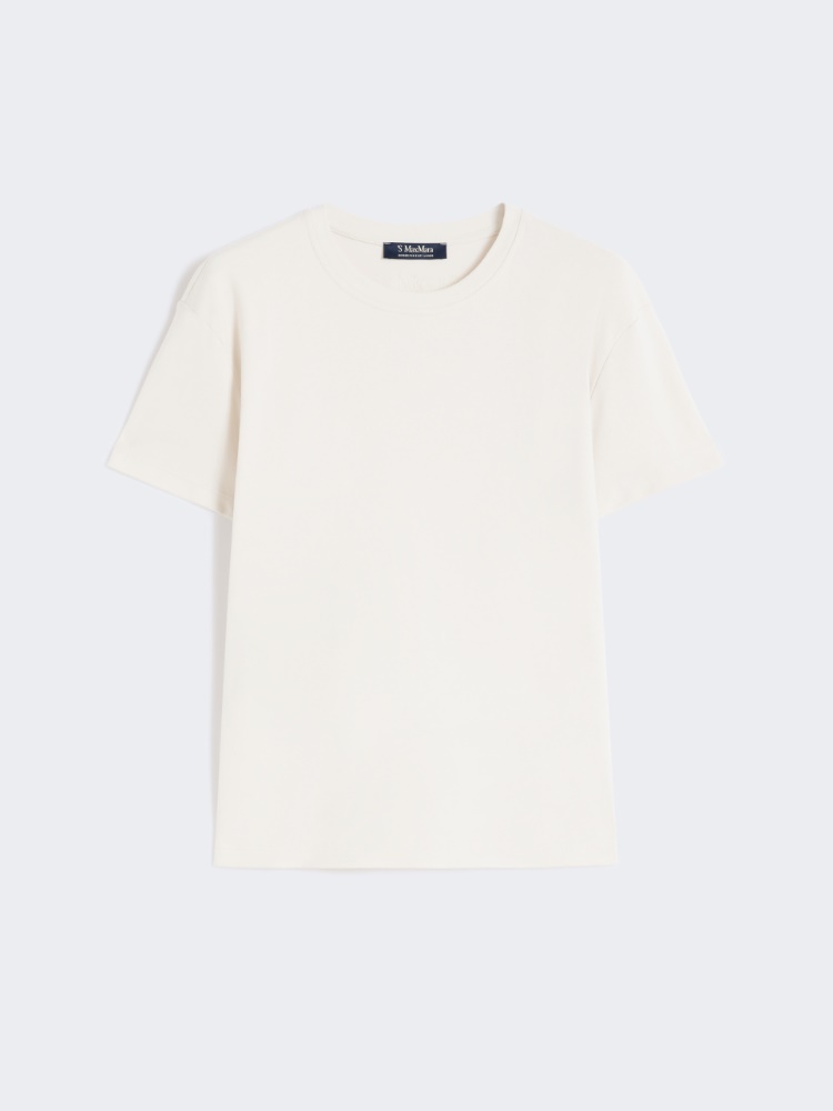 Embroidered jersey T-shirt - SAND - Max Mara
