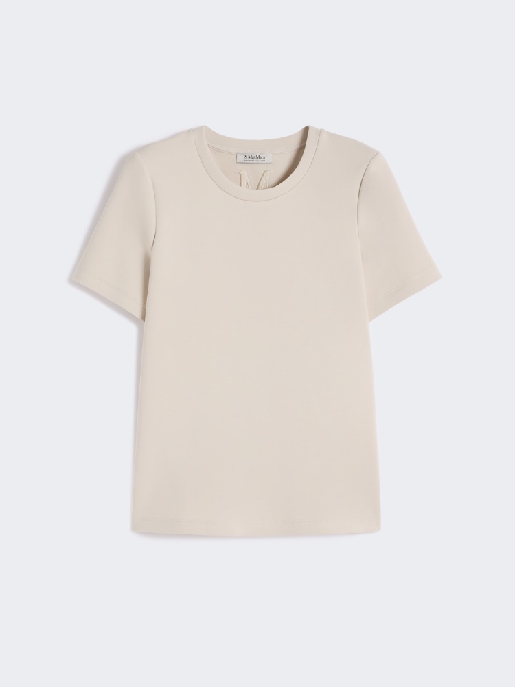 Scuba jersey T-shirt - BEIGE - Max Mara