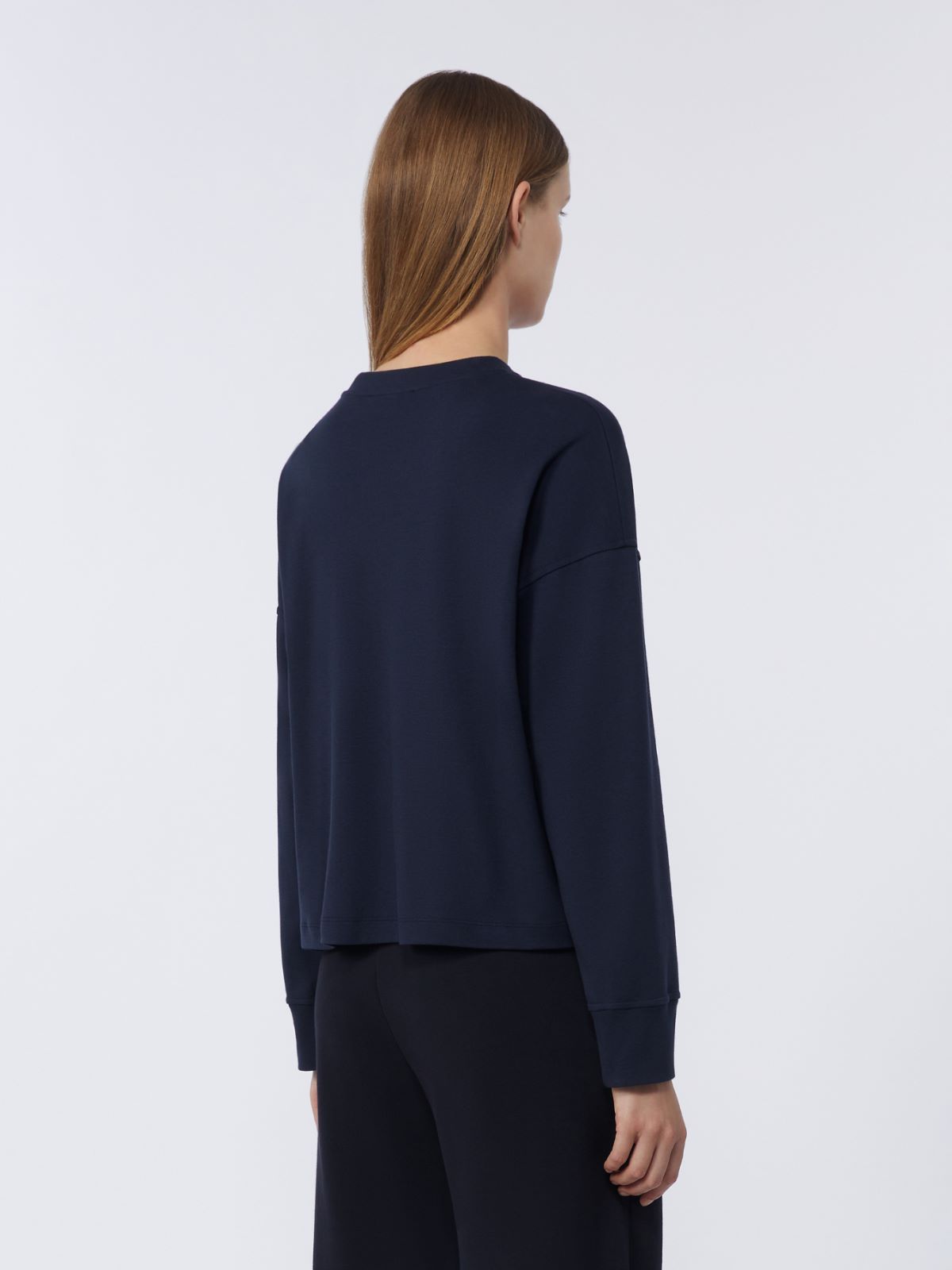 Oversized jersey T-shirt - ULTRAMARINE - Max Mara - 5