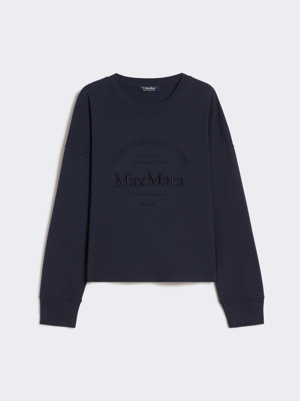 Oversized jersey T-shirt - ULTRAMARINE - Max Mara - 9