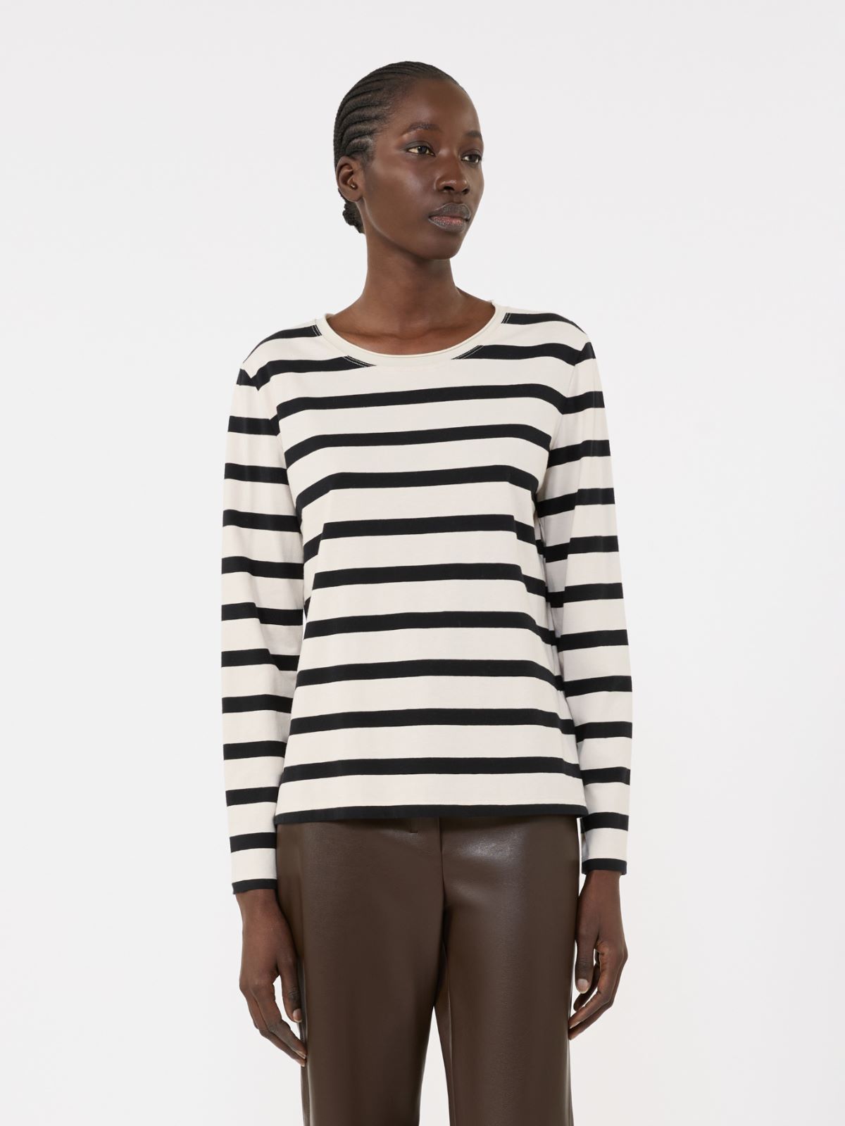 디비나 코튼 티셔츠 - WHITE - Max Mara - 2