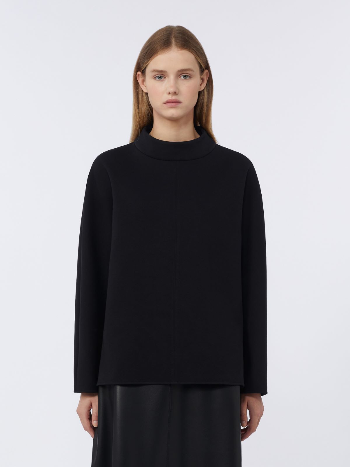 T-shirt en jersey scuba - NOIR - Max Mara - 5