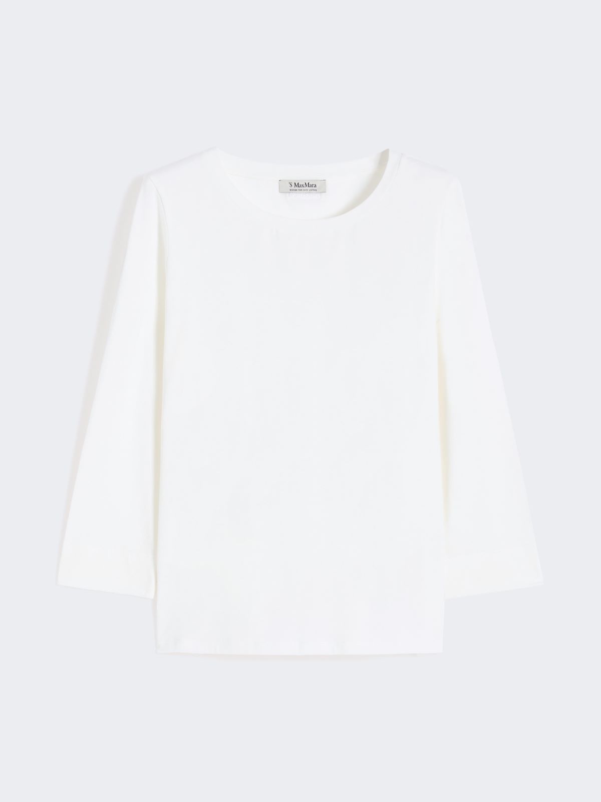 T-shirt in maglia di cotone - WHITE - Max Mara - 4