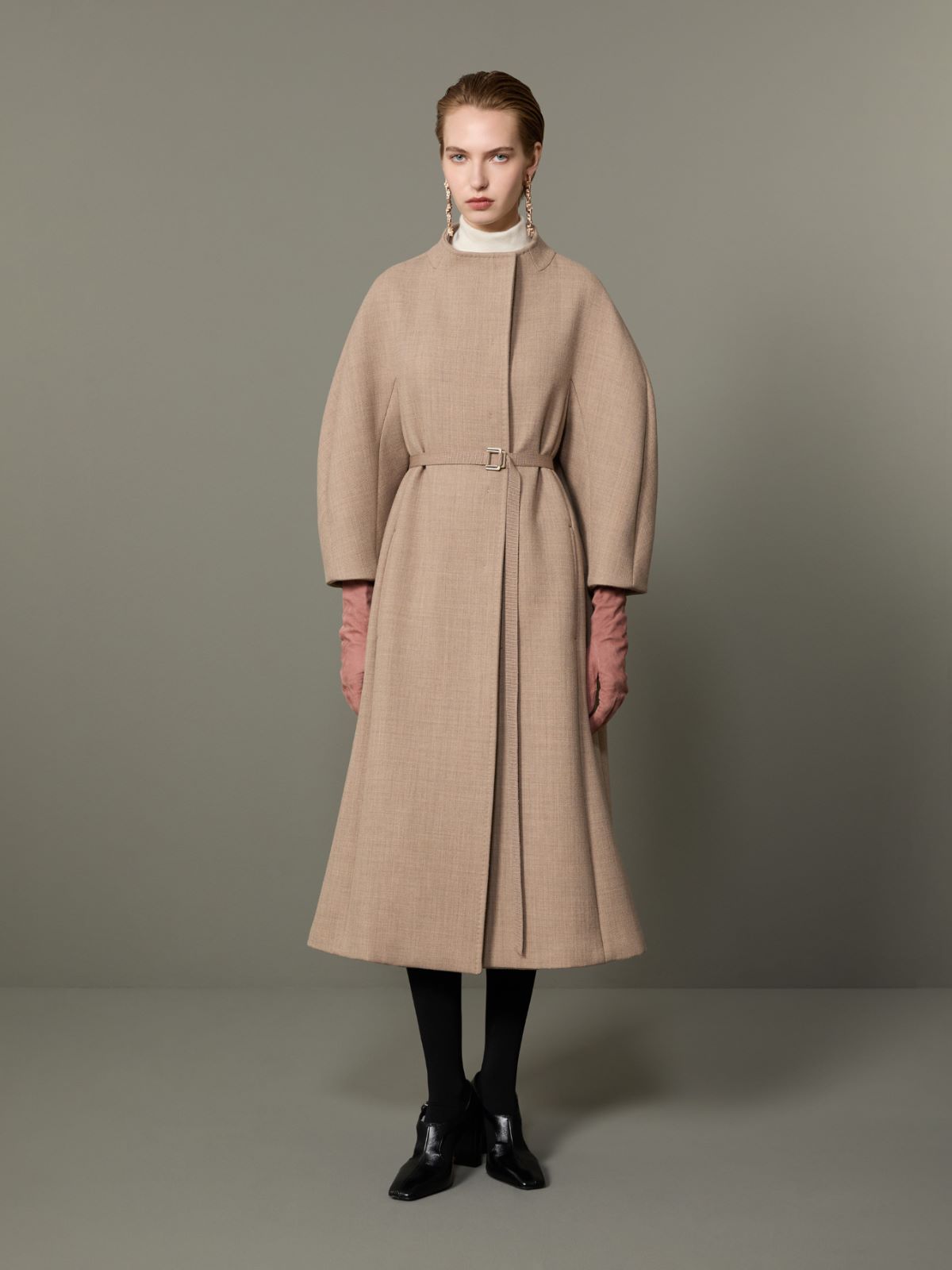 Płaszcz redingote z wełny i kaszmiru - BEŻOWY GOŁĘBI - Max Mara - 2