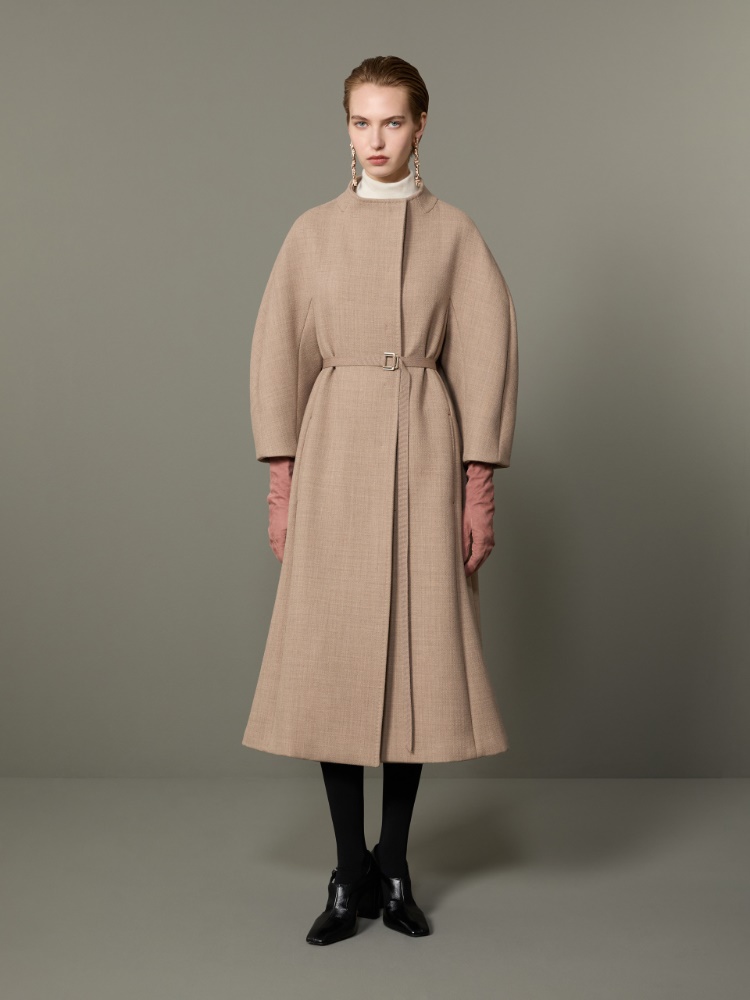 Płaszcz redingote z wełny i kaszmiru - BEŻOWY GOŁĘBI - Max Mara - 2