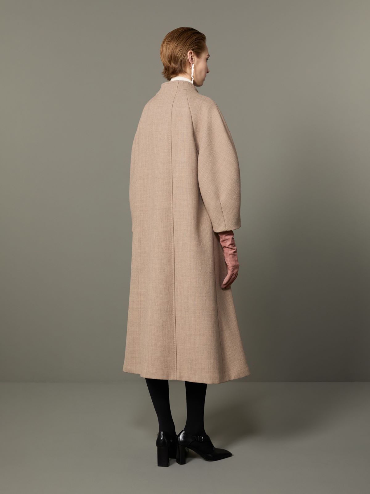 Płaszcz redingote z wełny i kaszmiru - BEŻOWY GOŁĘBI - Max Mara - 3