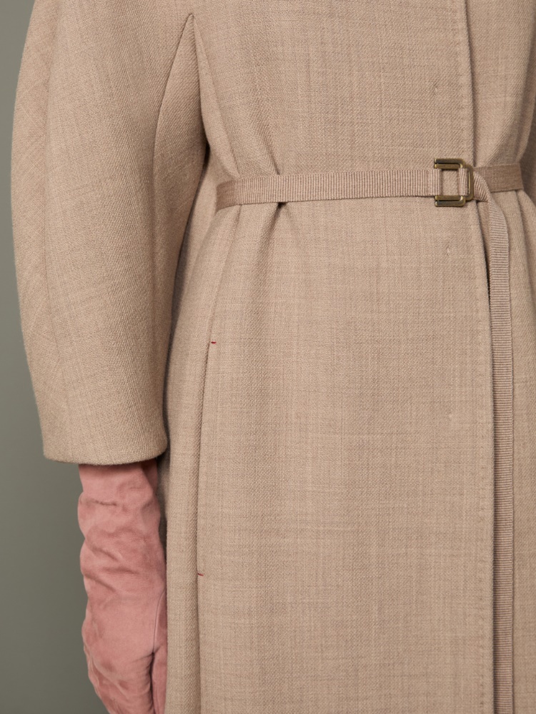 Płaszcz redingote z wełny i kaszmiru - BEŻOWY GOŁĘBI - Max Mara - 5