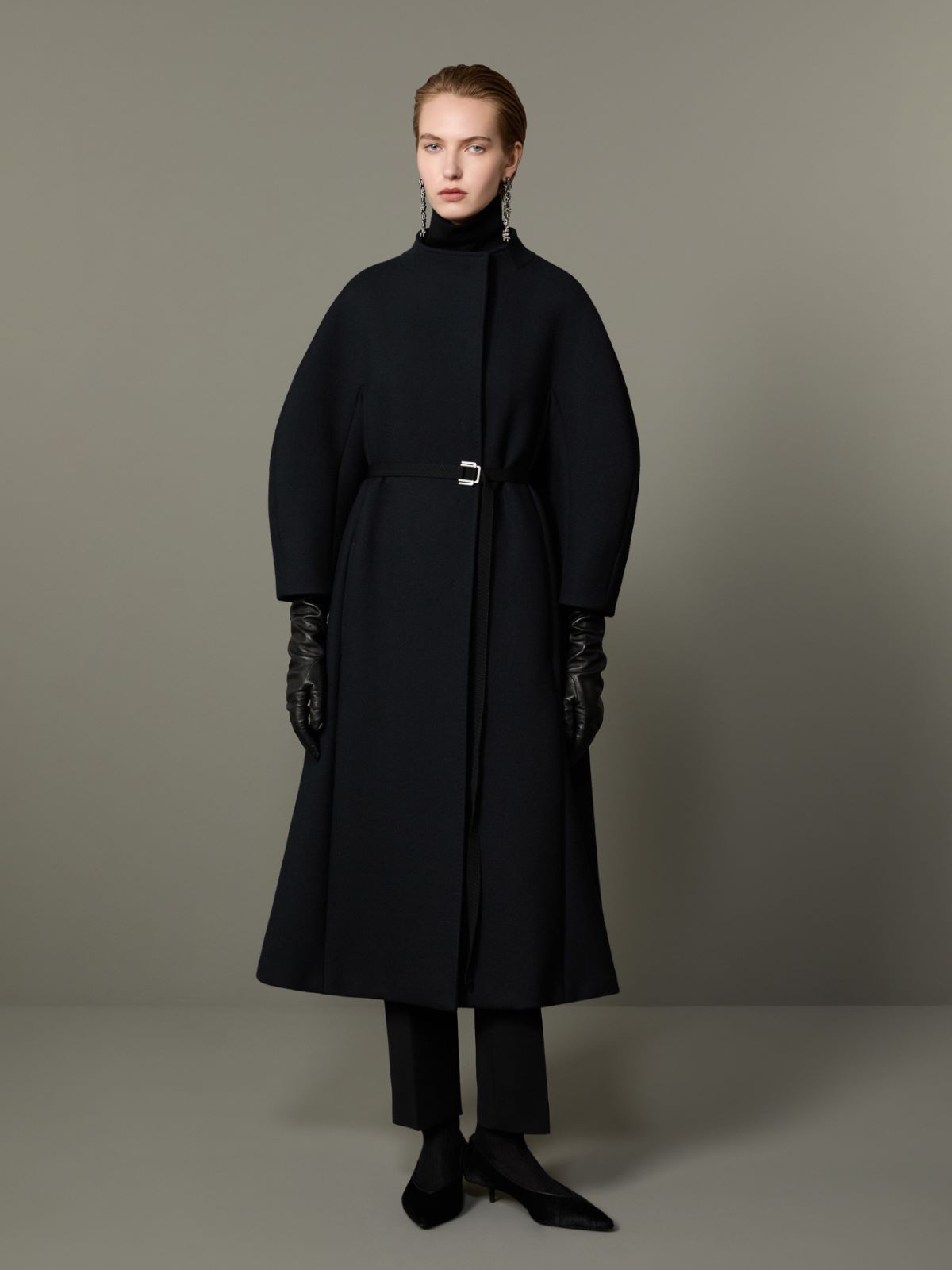 Płaszcz redingote z wełny i kaszmiru - CZARNY - Max Mara - 2