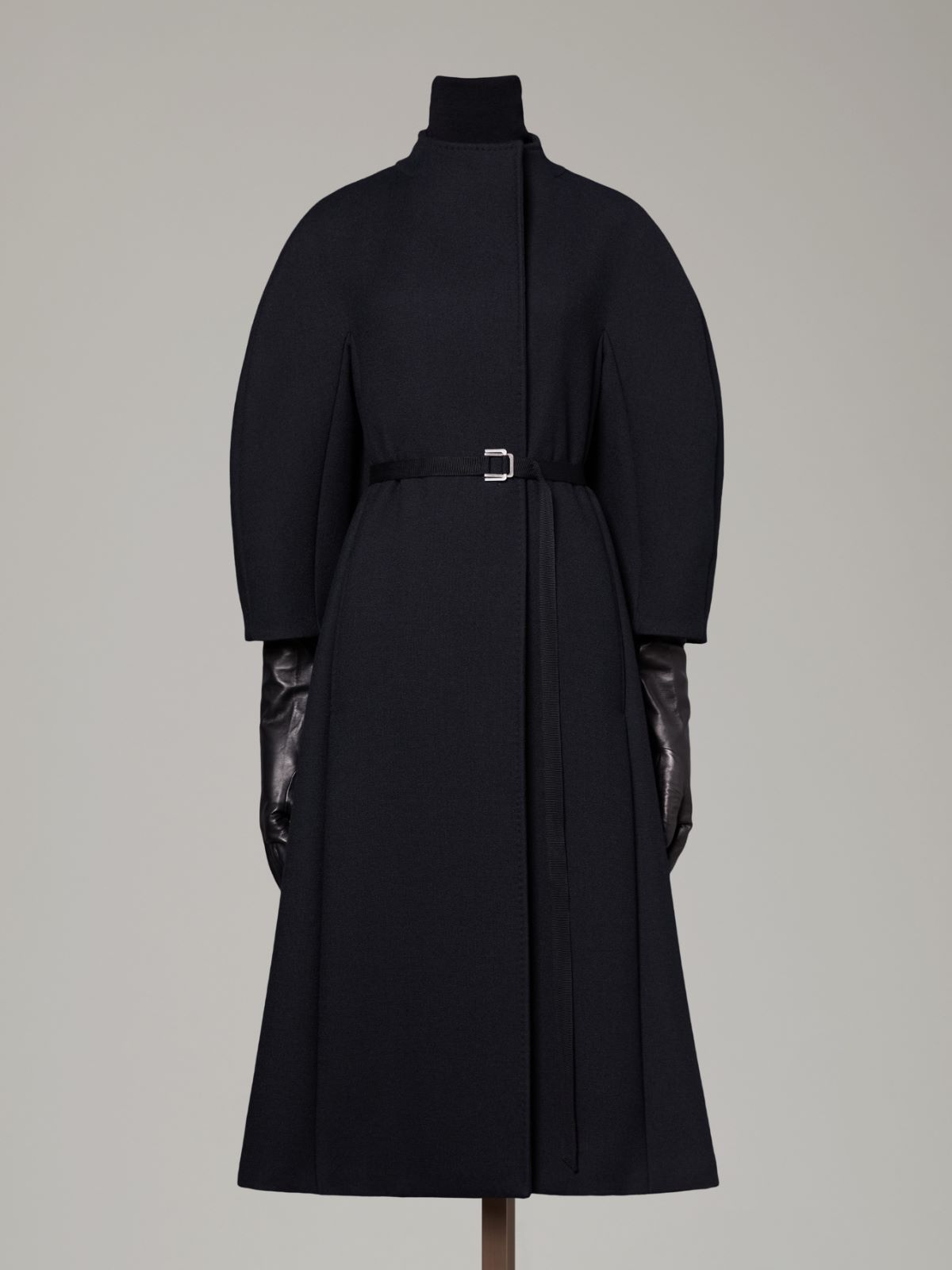 Płaszcz redingote z wełny i kaszmiru - CZARNY - Max Mara - 6