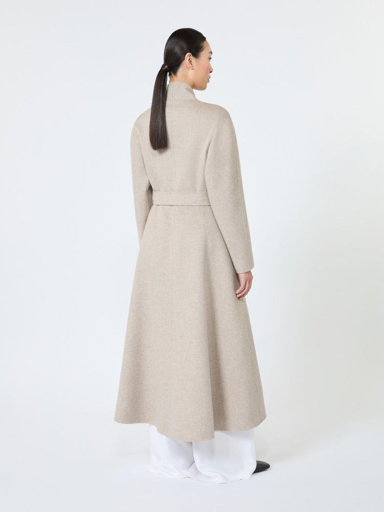 Cashmere Redingote coat - SAND - 3