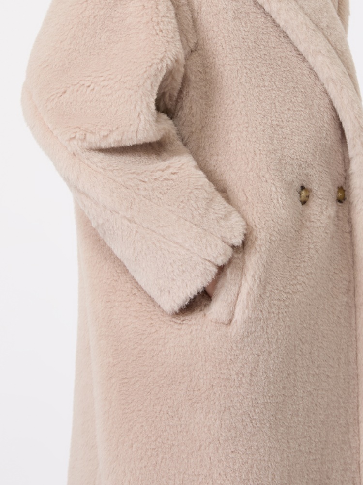 Teddy Bear Icon Coat in alpaca and wool - SAND