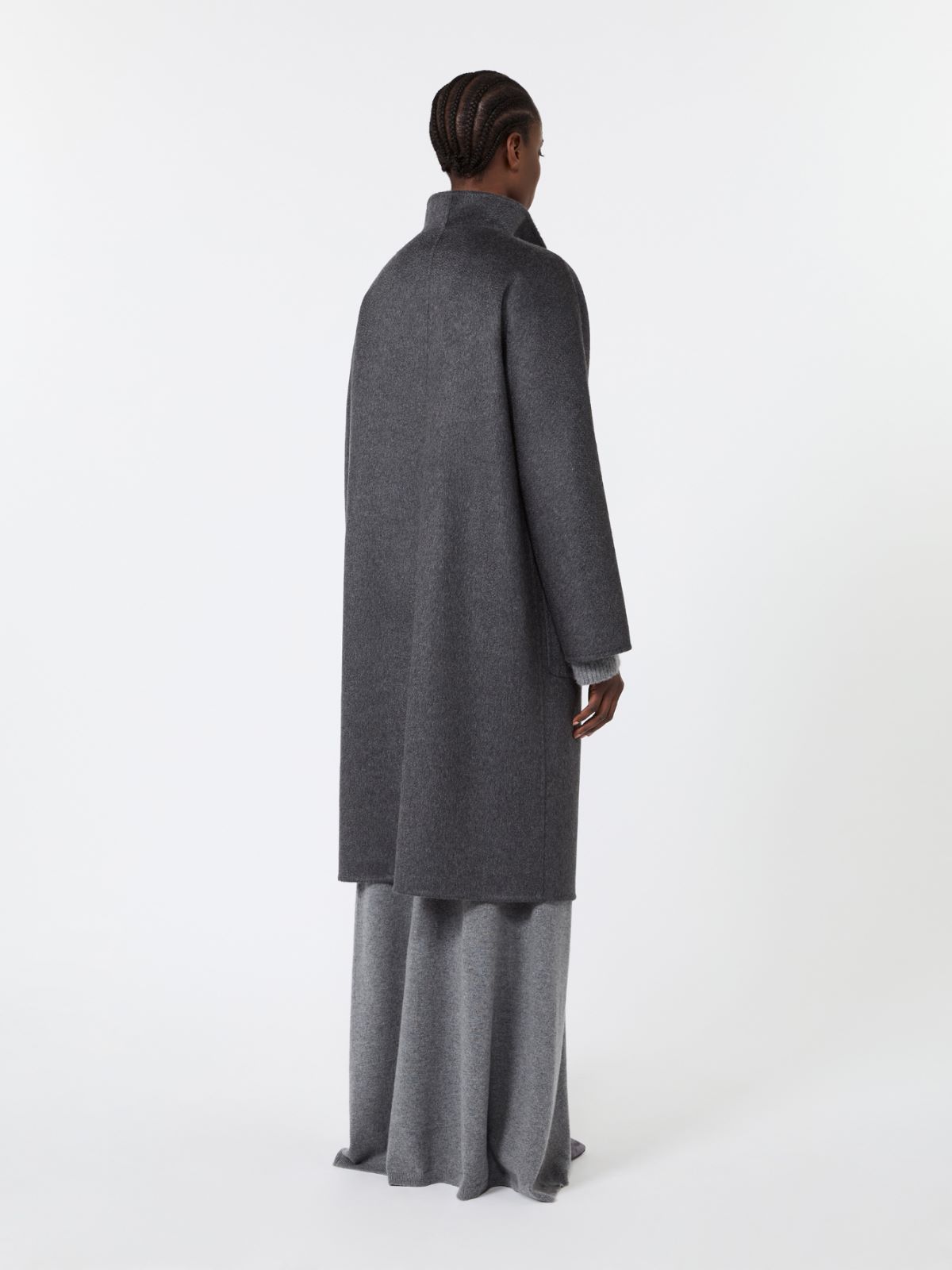 Cashmere midi coat - DARK GREY - Max Mara - 3