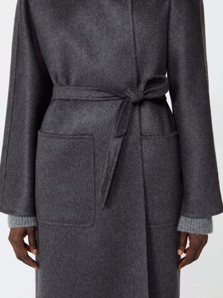 Cashmere midi coat - DARK GREY - Max Mara - 5