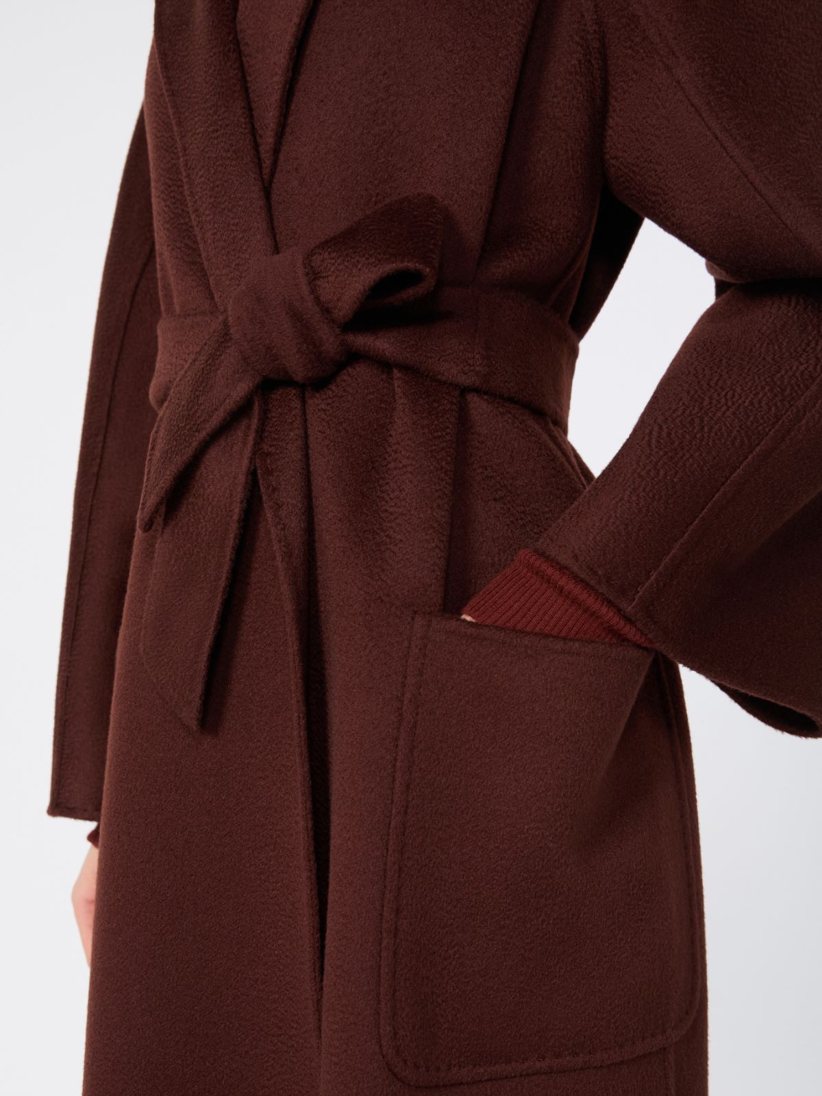 Ludmilla Icon Coat - BROWN BORDEAUX - Max Mara - 4