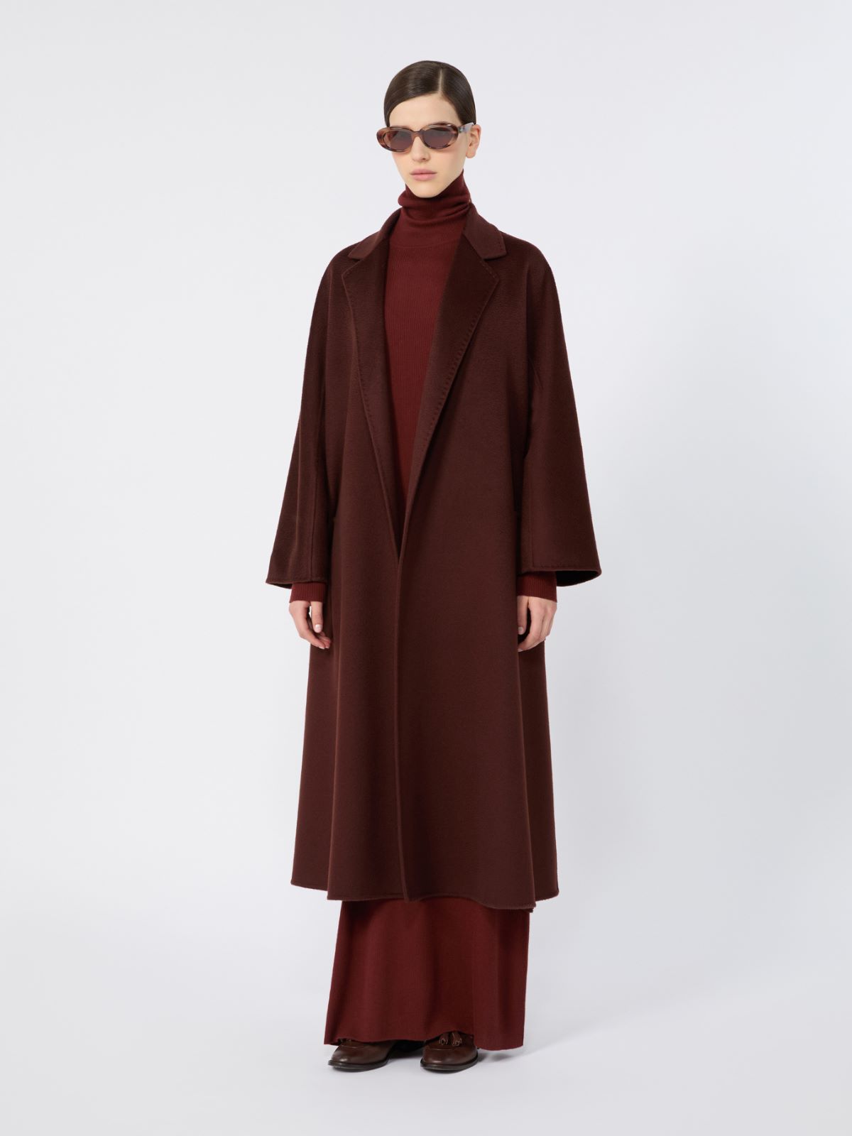 Ludmilla Icon Coat - BROWN BORDEAUX