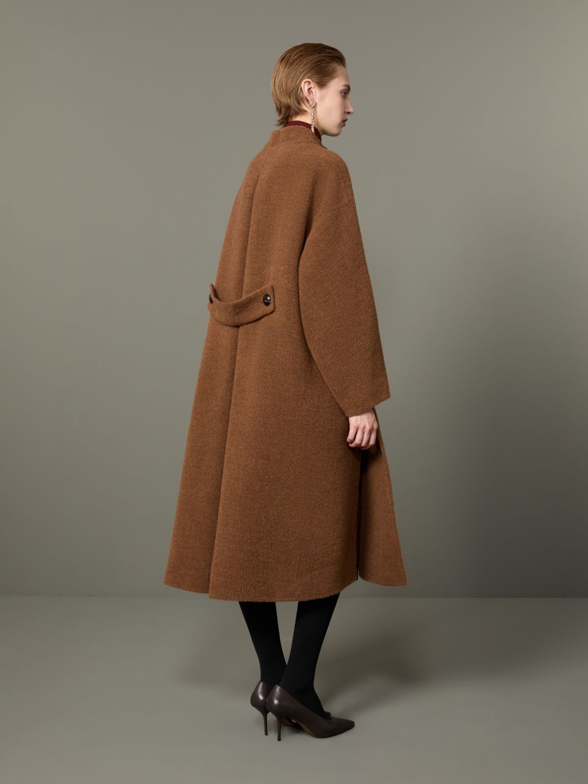 오카 라마 코트 - DARK BROWN - Max Mara - 3