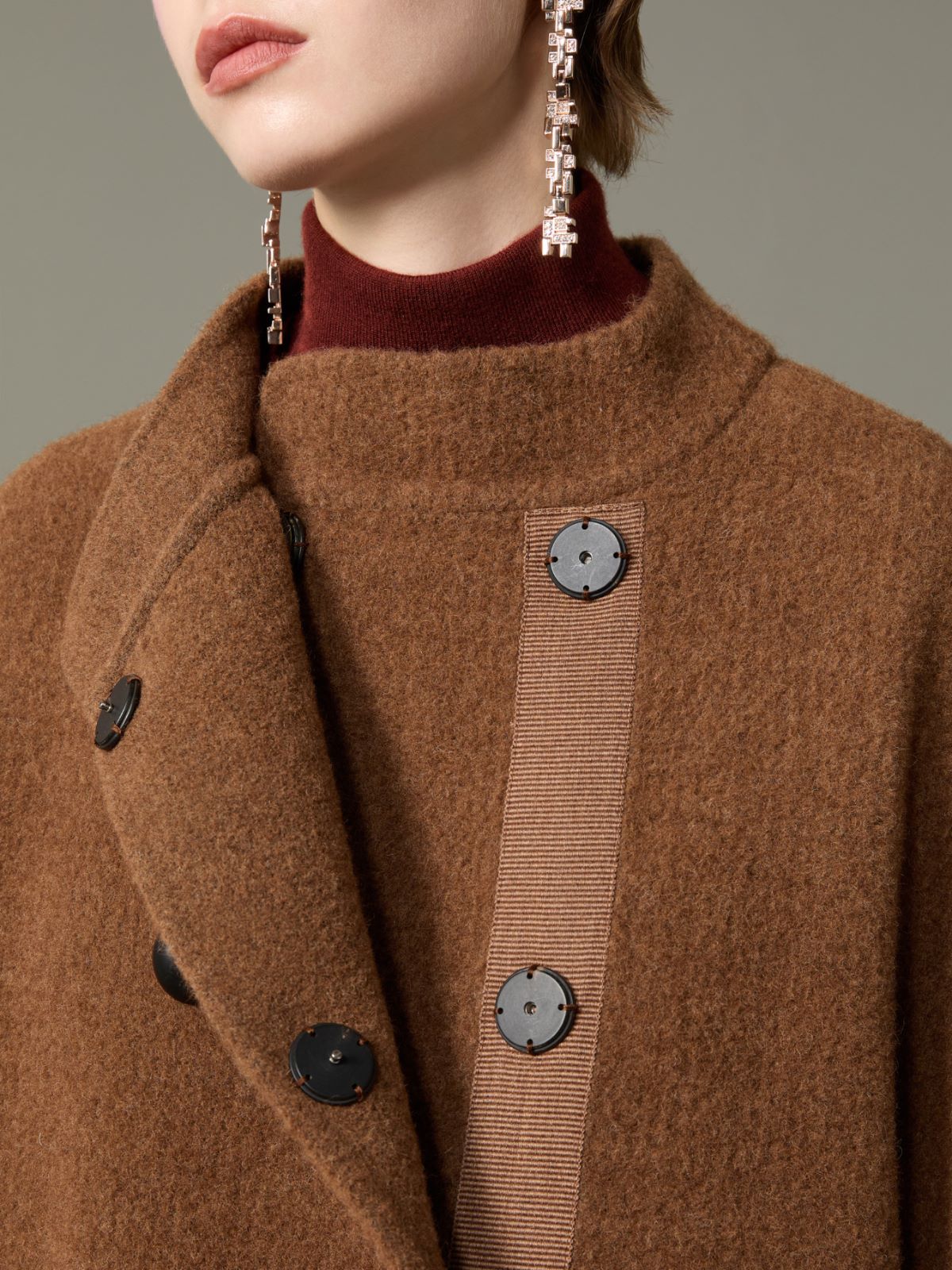 오카 라마 코트 - DARK BROWN - Max Mara - 4