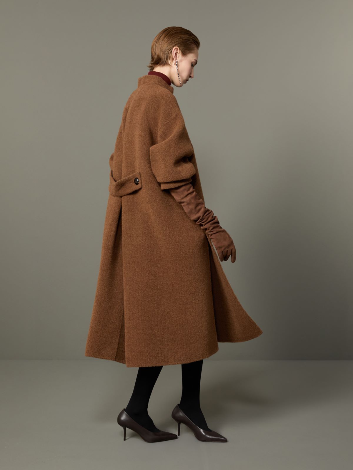 오카 라마 코트 - DARK BROWN - Max Mara
