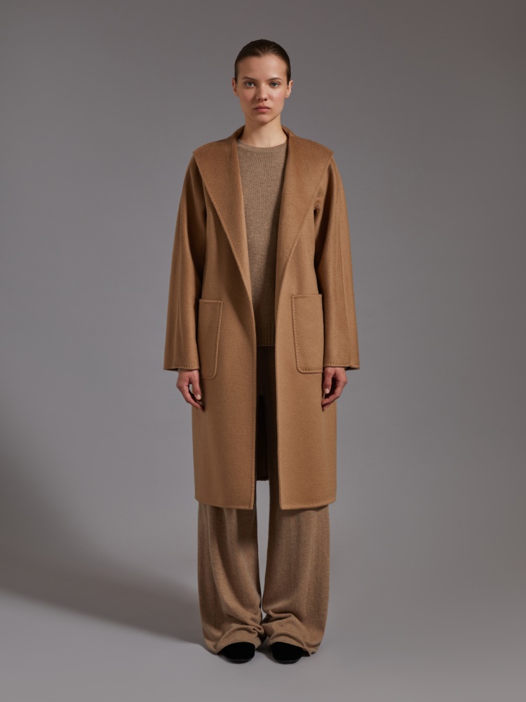 Midi cashmere cardigan coat - CAMEL - 2