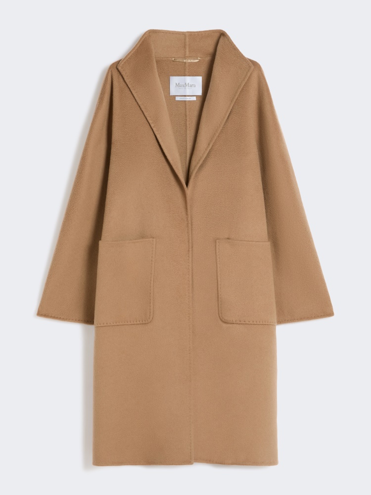 Midi cashmere cardigan coat - CAMEL - 6