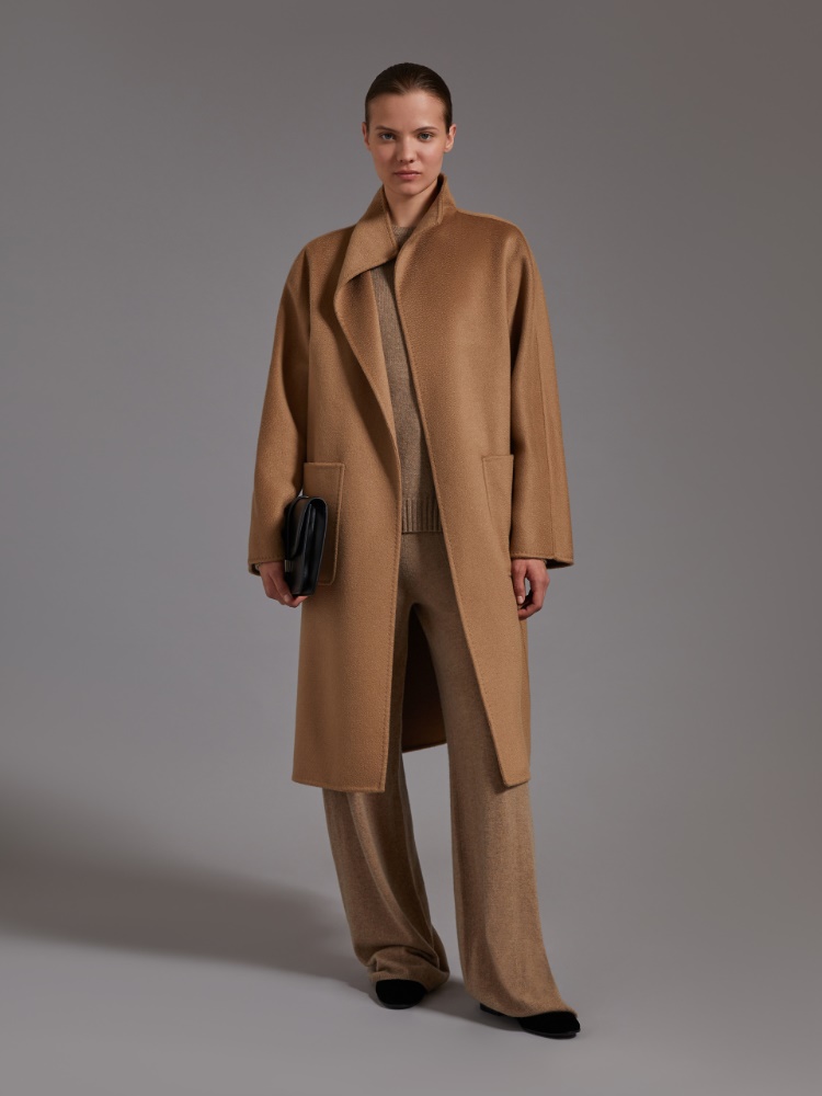 Midi cashmere cardigan coat + CAMEL - Max Mara
