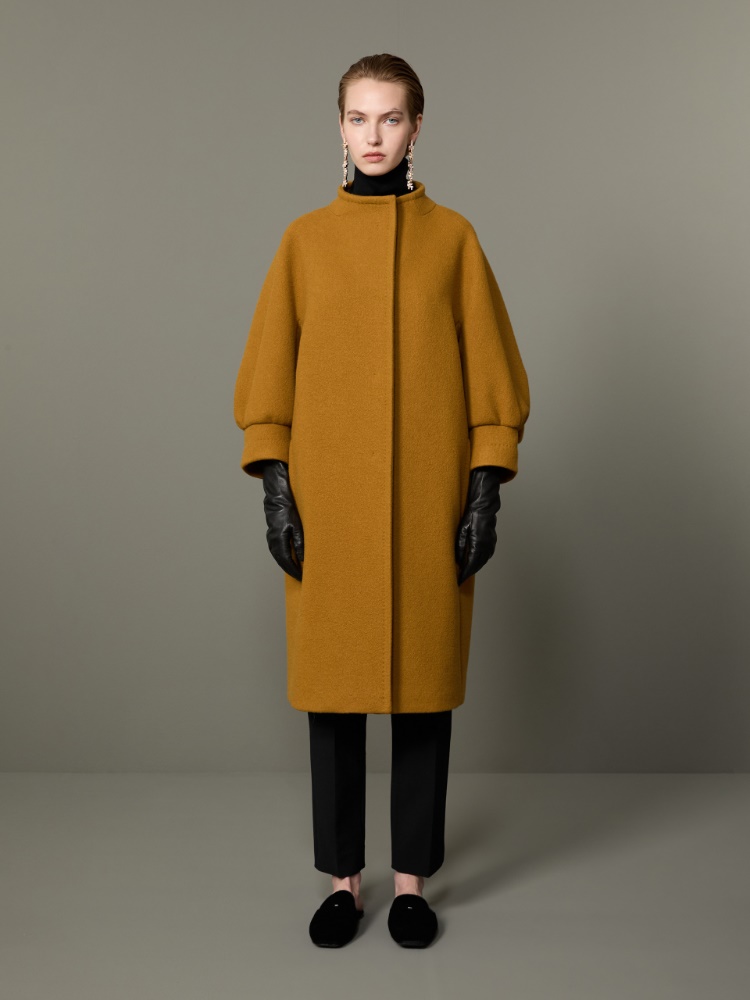 Cashmere cocoon coat - MUSTARD - Max Mara - 2