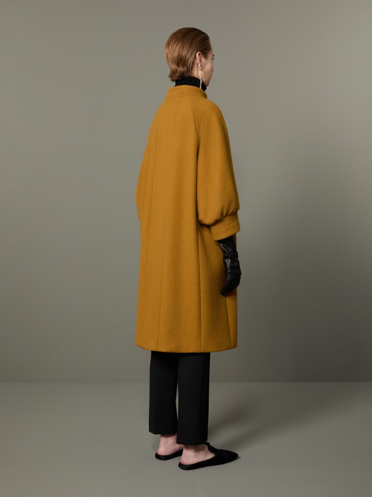 Cashmere cocoon coat - MUSTARD - Max Mara - 3