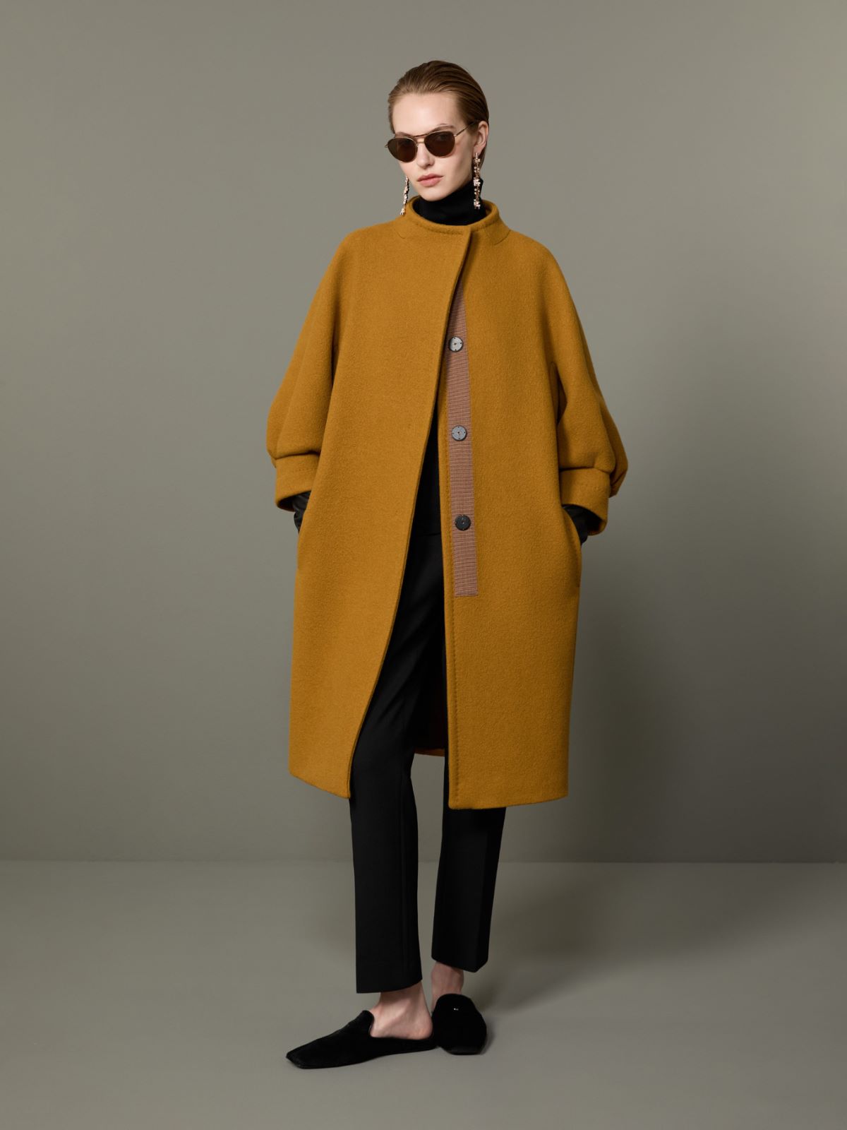 Cashmere cocoon coat + MUSTARD - Max Mara
