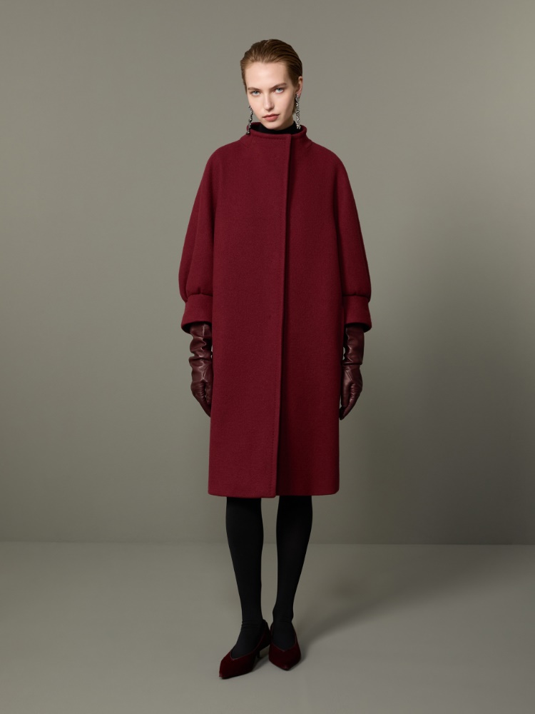 Cashmere cocoon coat - BORDEAUX - Max Mara - 2