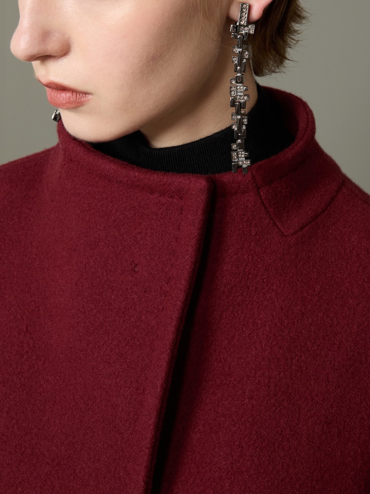 Cashmere cocoon coat - BORDEAUX - Max Mara - 4