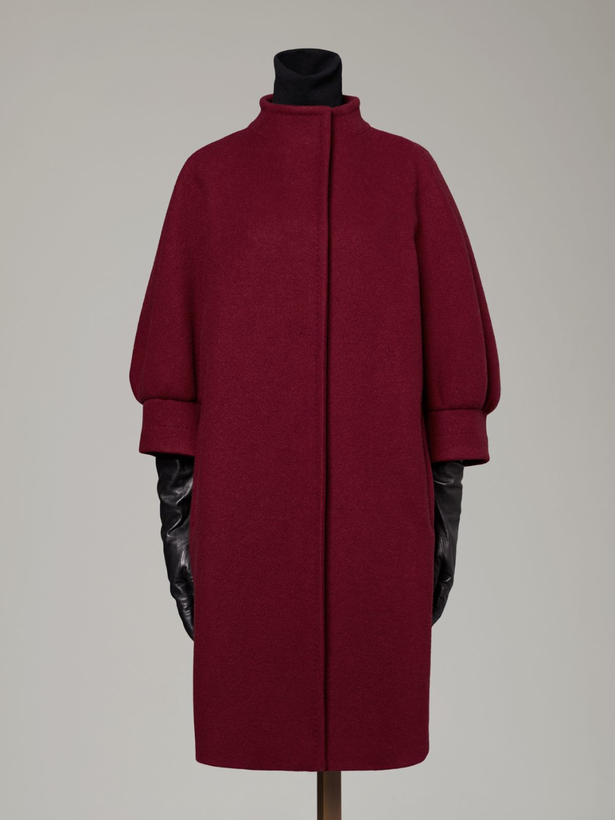 Cashmere cocoon coat - BORDEAUX - Max Mara - 6