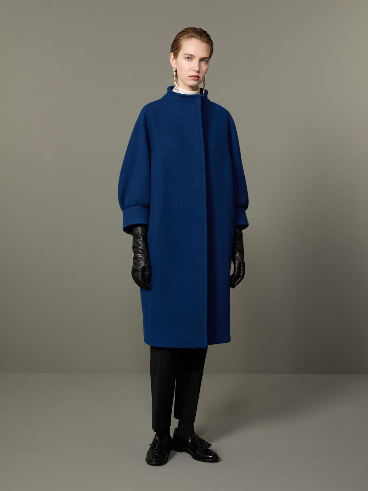 Cashmere cocoon coat - CORNFLOWER BLUE - Max Mara - 2
