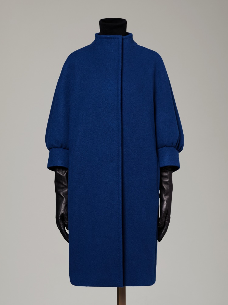 Cashmere cocoon coat - CORNFLOWER BLUE - Max Mara - 6