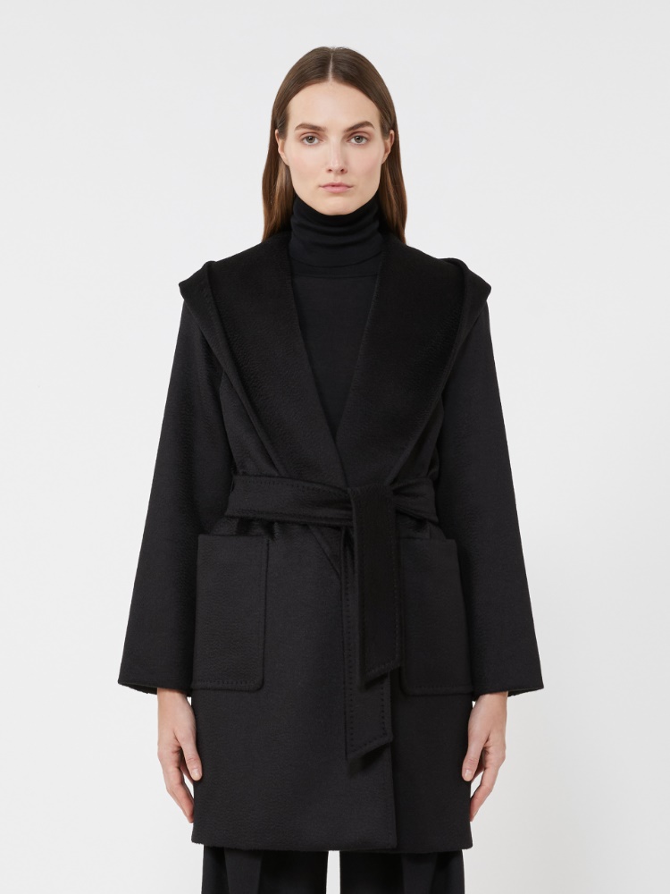 Camel robe coat - BLACK - 2